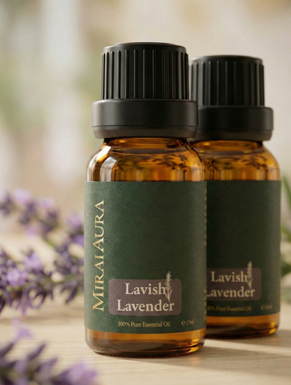 Mirai Aura Lavish Lavender Essential Oil Twin Set Double Pack