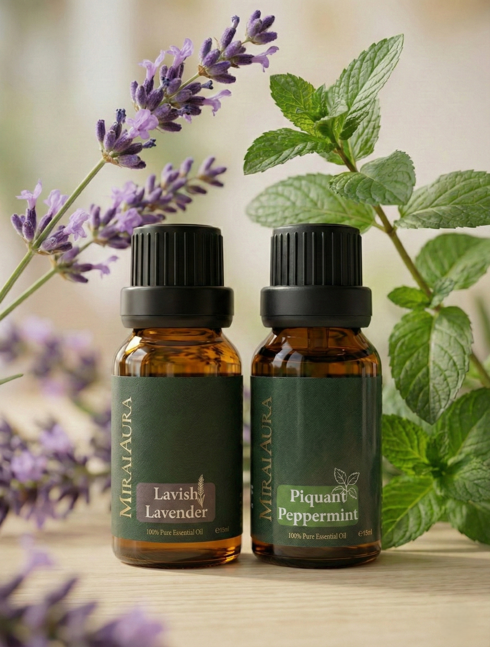 Mirai Aura Not a Failure Lavender and Peppermint Essential Oil Bundle