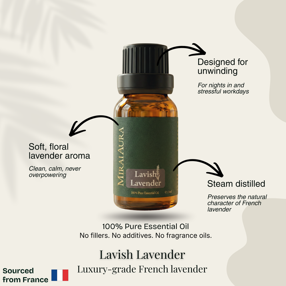 Mirai Aura Lavish Lavender and Opulent Orange 100 Percent Pure Essential Oils