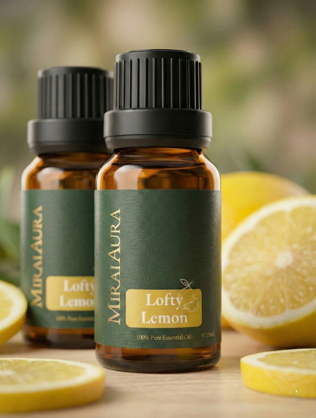Mirai Aura Lofty Lemon Essential Oil Twin Set Double Pack