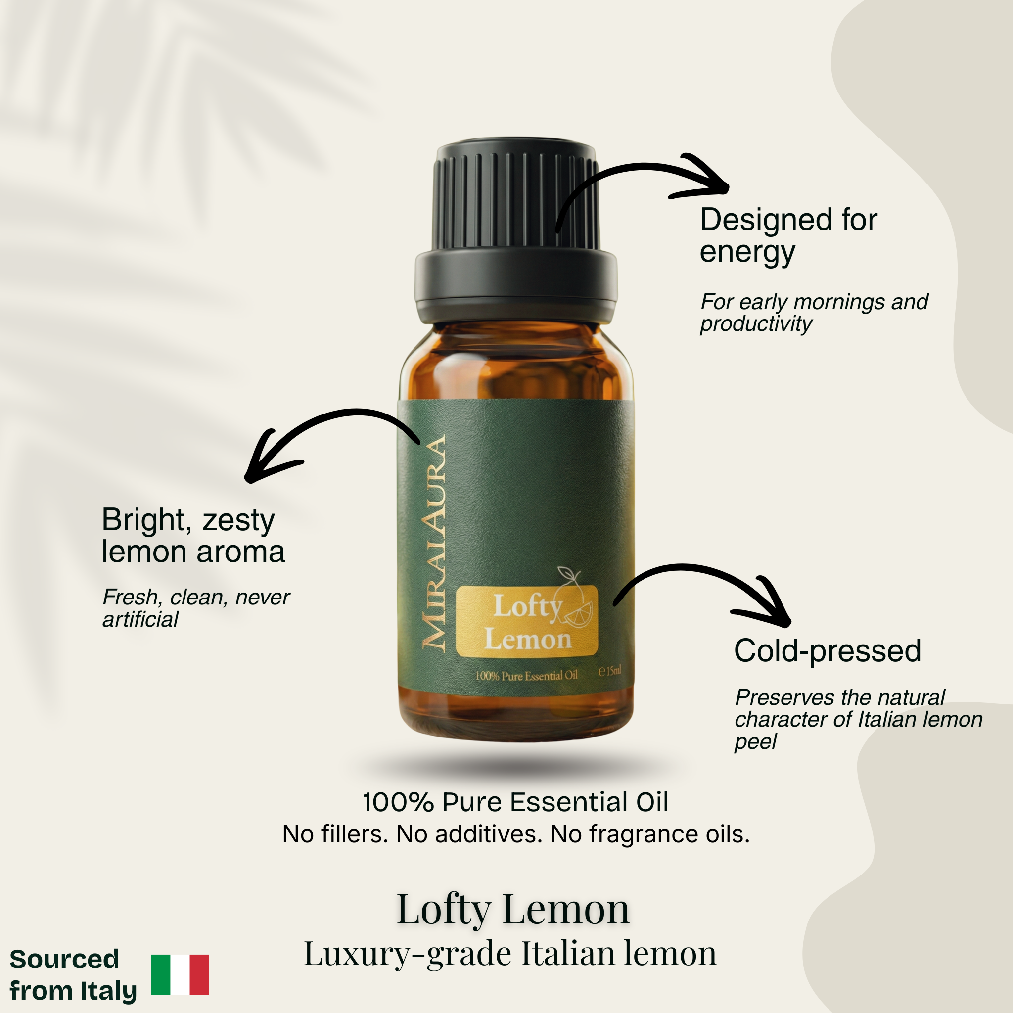 Mirai Aura Lofty Lemon Essential Oil