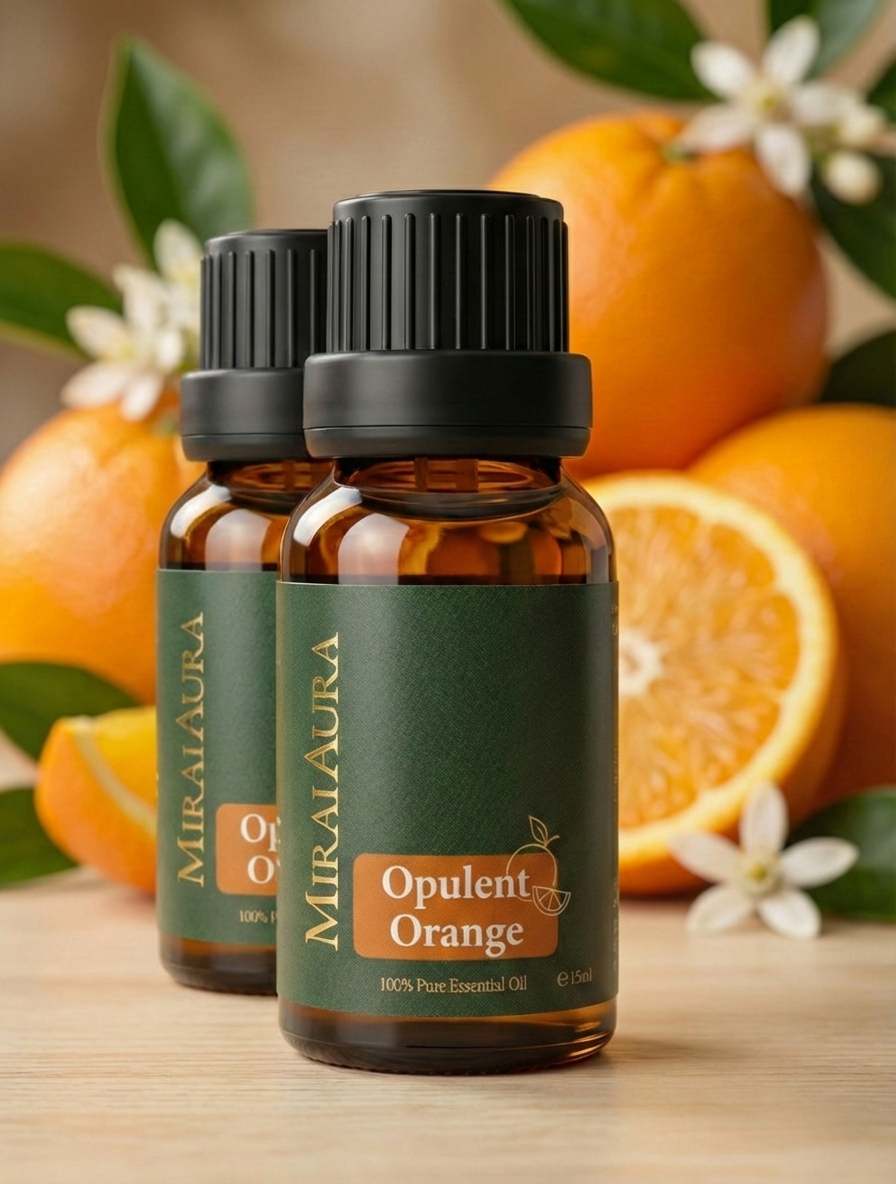 Mirai Aura Opulent Orange Essential Oil Twin Set Double Pack