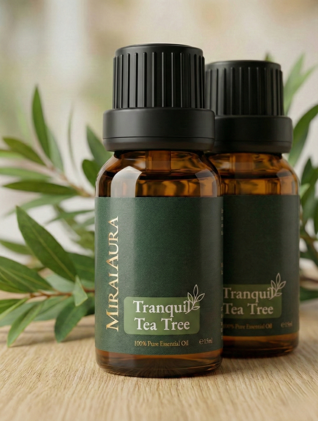 Mirai Aura Tranquil Tea Tree Essential Oil Twin Set Double Pack